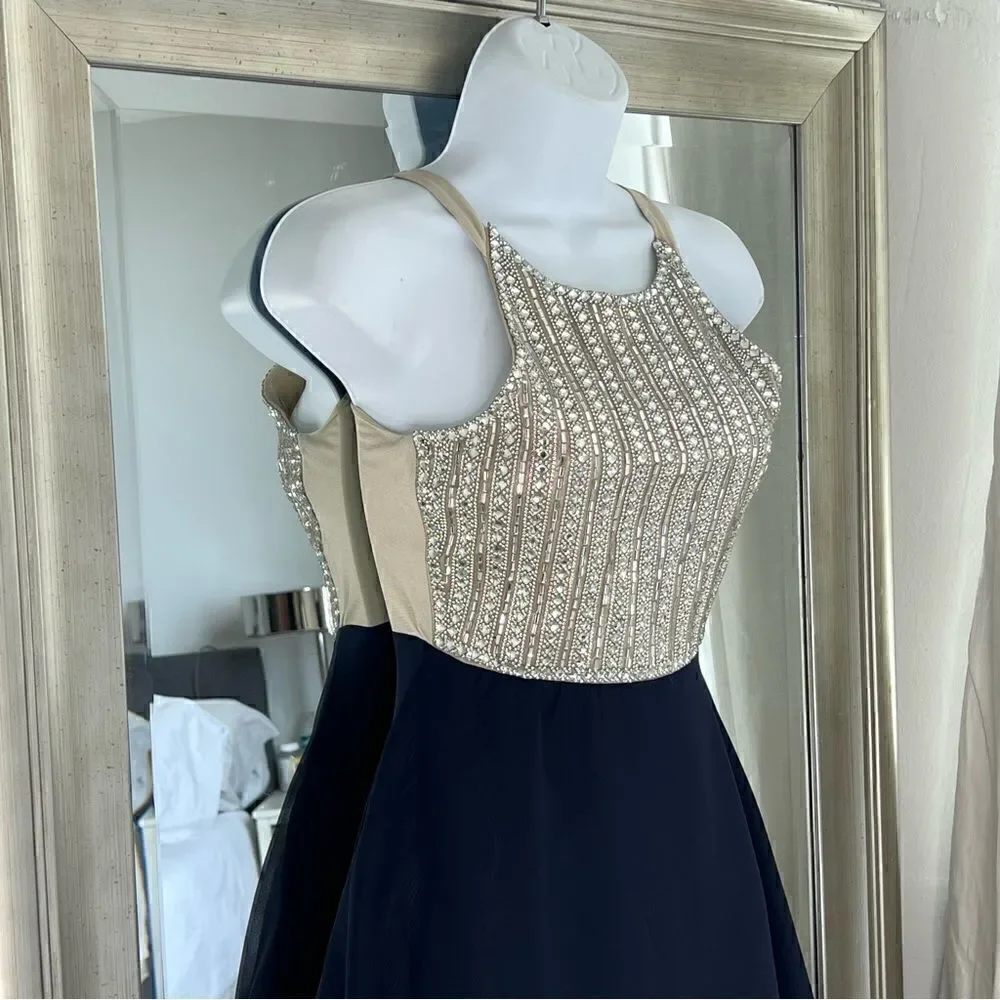 TWEEN DIVA Girls Jewel Halter Midi Dress    Size 10.
